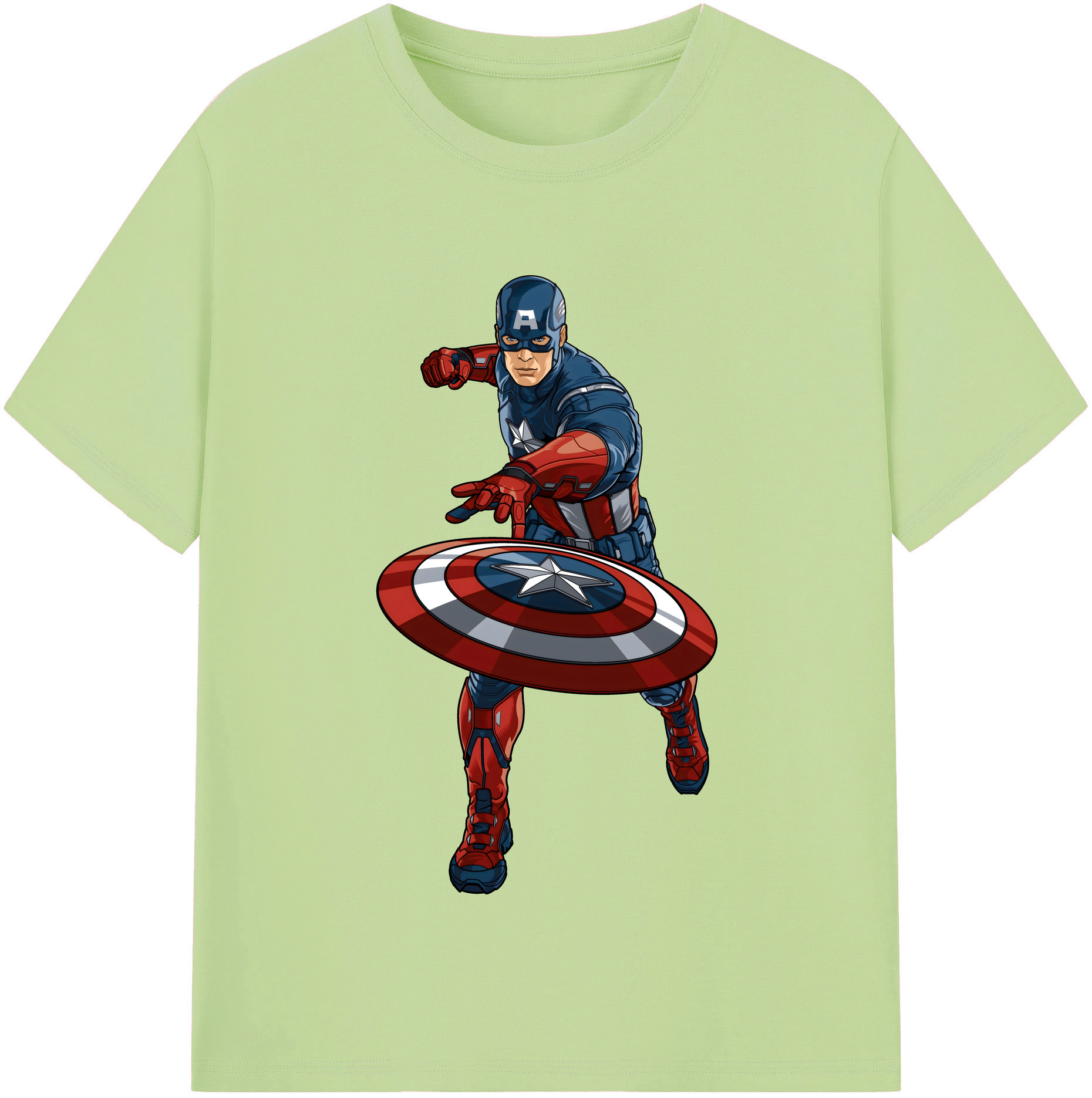 （画像用） アベンジャーズ The Avengers 綿100％半袖Tシャツ（フロントプリント）